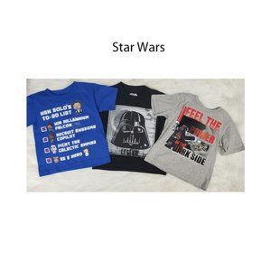 Star Wars Boys TShirts NWT Bundle of 3